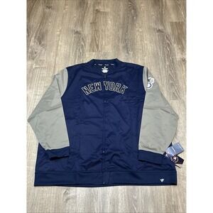 New York Yankees Jacket Men's Size 4XL Fanatics NWT Navy Zip Front NOS Deadstock